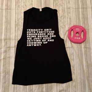 💪🏻 Rise Word Block Medium Muscle Tank